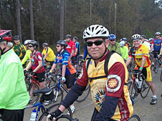 Humble Lions Club Bike Ride participants.