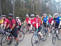 Humble Lions Club Bike Ride participants.